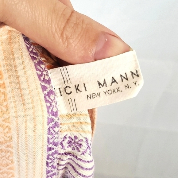 Vintage 70s Rainbow Striped Cottagecore Shorts - Picture 9 of 10